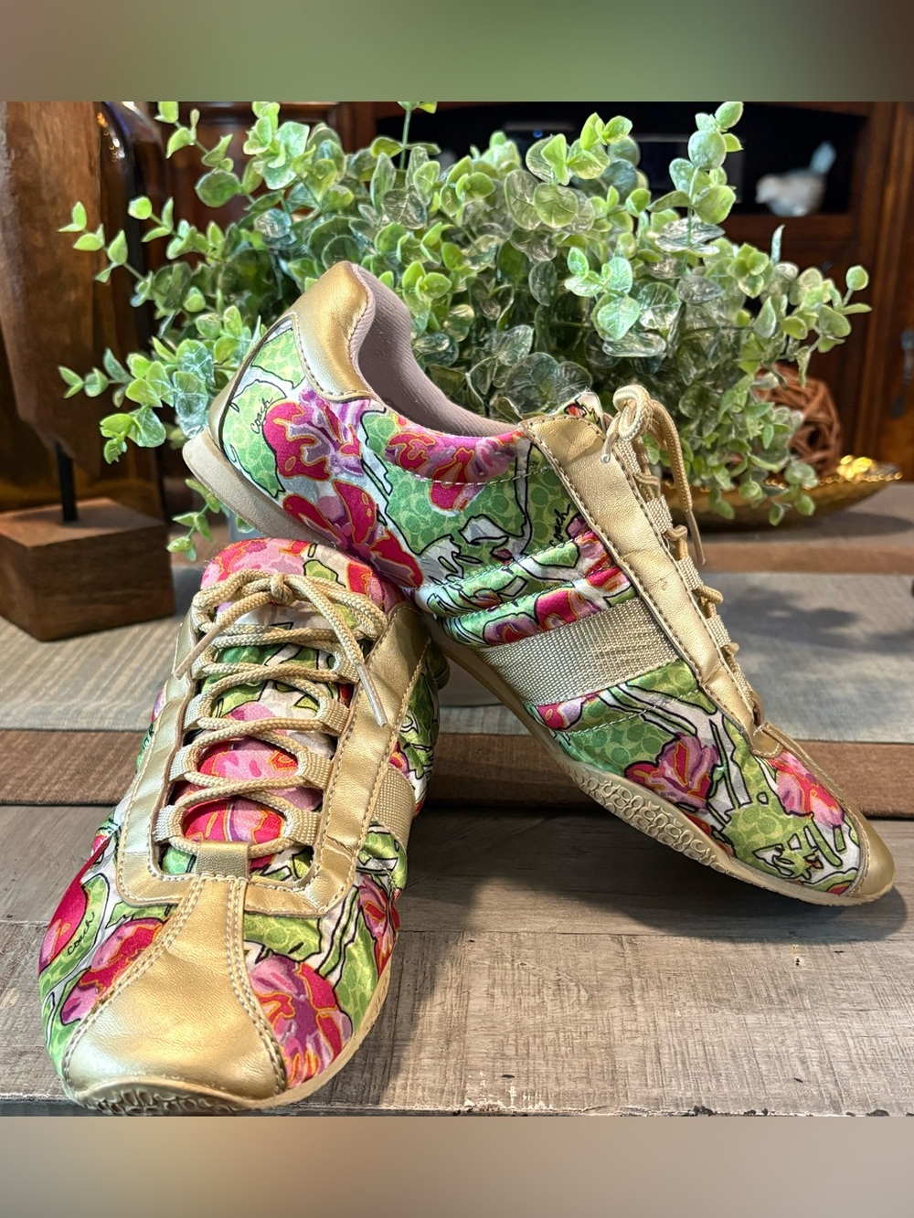 Coach Kirby Ashley Floral lace-up Sneakers